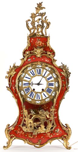 LOUIS XV STYLE RED PAINTED CARTEL 388093