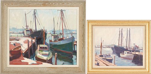 2 LESTER CHADBOURNE OIL PAINTINGS  3881fa
