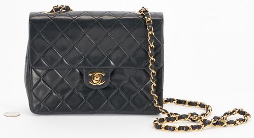 CHANEL SINGLE FLAP QUILTED BLACK 388389