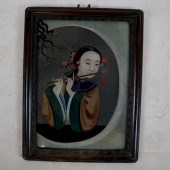 19TH C. CHINESE PORTRAIT REVERSE PAINTING