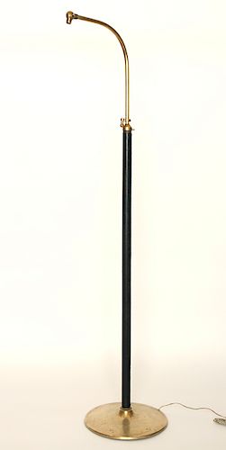 BRONZE LEATHER FLOOR LAMP MANNER 38b119