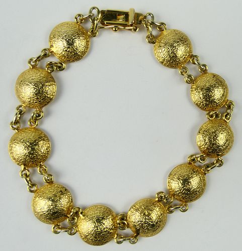 CHINESE STYLE 14KT Y GOLD GONG 38b58d
