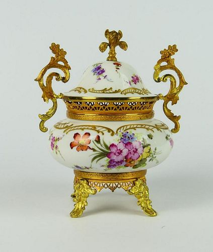 FRENCH SEVRES GILT METAL MOUNTED 38b63a