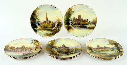 11 ROYAL WORCESTER HAND PAINTED 38b874