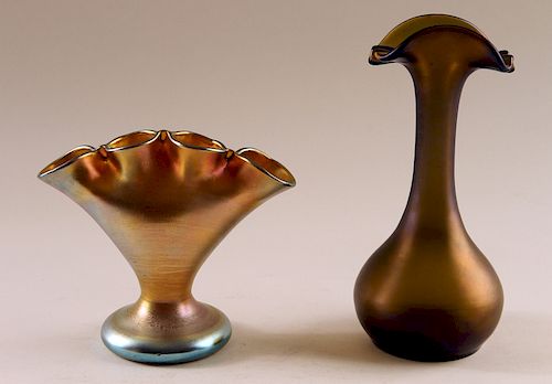 TWO MARKED LOUIS COMFORT TIFFANY 38b909
