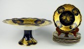 WEIMAR GERMAN PORCELAIN CAKE STAND WITH
