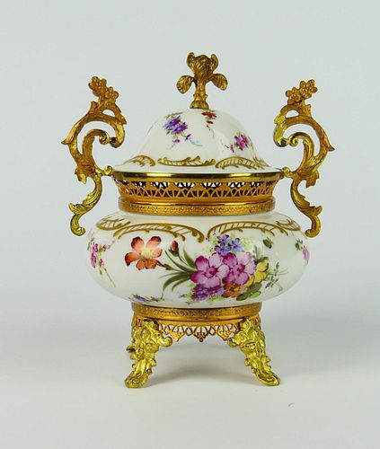 FRENCH SEVRES GILT METAL MOUNTED 38bc3c