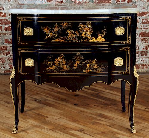 LOUIS XV STYLE CHINOISERIE 2 DRAWER 38bc6f