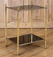 FRENCH TWO TIER BRASS TABLE BY 38bce2