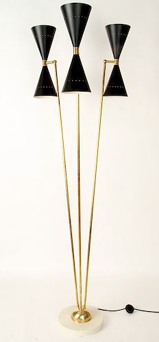 ITALIAN BRASS FLOOR LAMP MANNER 38bf1d