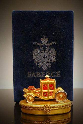 FABERGE TRINKET BOX ROYAL COACH 38c10e