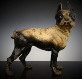 ANTIQUE COLD PAINTED FRENCH BULLDOG