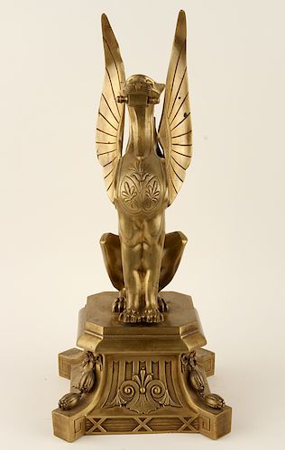 LATE 19TH C EGYPTIAN REVIVAL BRONZE 38c1f0