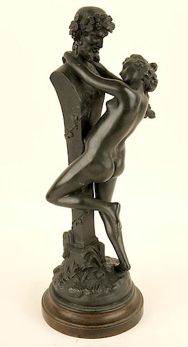 EARLY 20TH C BRONZE FIGURAL GROUP 38c242