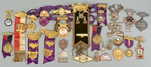 COLLECTION FRATERNAL MASONIC BADGES  389cb3