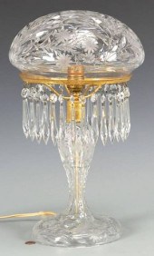 AMERICAN BRILLIANT CUT GLASS PALOR LAMPAmerican