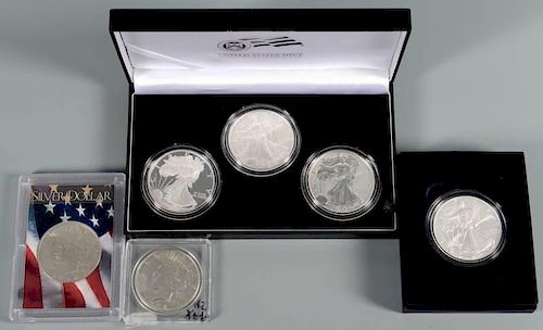 GROUPING OF COLLECTIBLE SILVER 389d9a