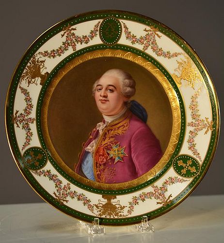 ROYAL VIENNA CABINET PLATE OF LOUIS 38a660