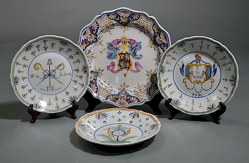 FOUR PIECE FAIENCE DELFT LOTGrouping 38a690