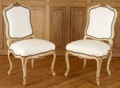 CARVED OVERSIZED SIDE CHAIRS STAMPED