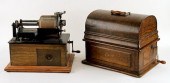 TWO THOMAS EDISON PHONOGRAPHS WITH SERIAL