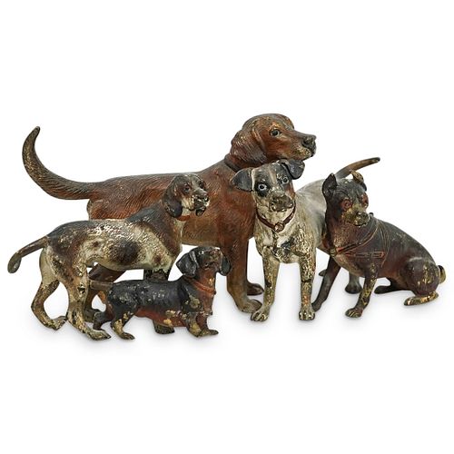 VIENNA COLD PAINTED BRONZE DOG 38d423