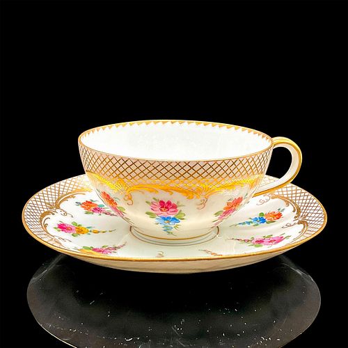 2PC DRESDEN CUP AND SAUCER SPRING 38dd90