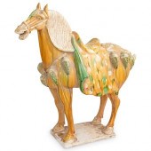 CHINESE TANG STYLE TERRACOTTA HORSEDESCRIPTION  38df89