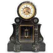 19TH CT. FRENCH MANTLE CLOCKDESCRIPTION: