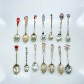 14PC STERLING SILVER DEMITASSE SPOONS,