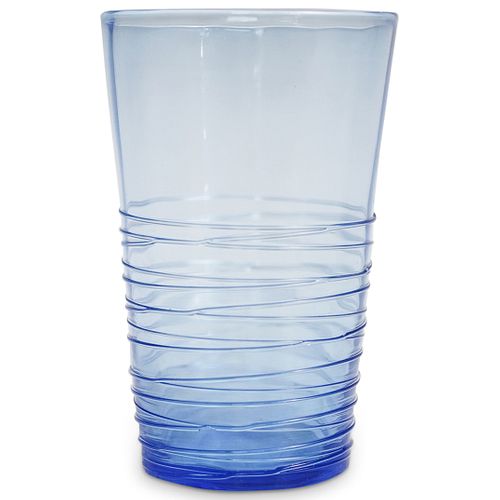 STEUBEN FRENCH BLUE GLASS TUMBLERDESCRIPTION  38e68d