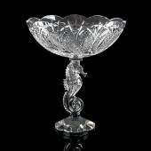 WATERFORD CRYSTAL CENTERPIECE SEAHORSE