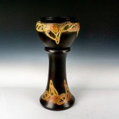ROSEVILLE POTTERY JARDINIERE AND PEDESTAL,