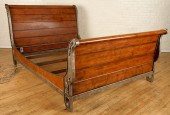 QUEEN SIZE EMPIRE STYLE SLEIGH BED BY