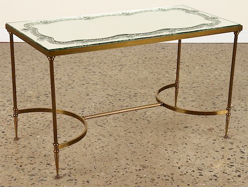 BRONZE COFFEE TABLE WITH ETCHED 38cb28