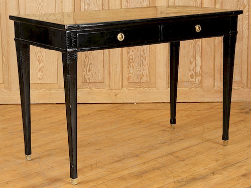 LEATHER TOP WRITING DESK DIRECTOIRE 38cc73