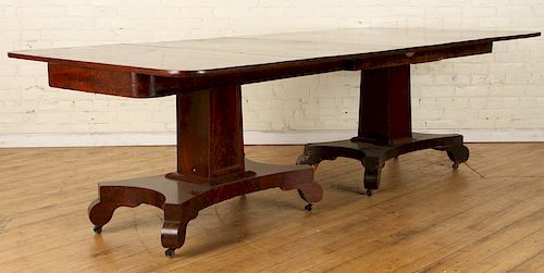 A TWO PART EMPIRE MAHOGANY DINING 38ccc7
