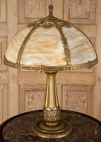 EARLY 20TH C. GILT METAL LAMP SLAG