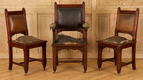 THREE LATE 19TH CENT CHAIRS BY 38cd28
