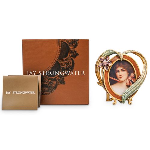 JAY STRONGWATER ENAMELED OVAL PHOTO 38ce20