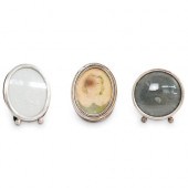 (3 PC) VICTORIAN STERLING SILVER PHOTO