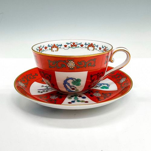 HEREND PORCELAIN TEA CUP AND SAUCER 38fbff