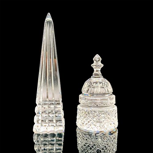 2PC WATERFORD CRYSTAL FIGURINES  38ff7e