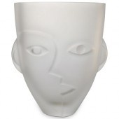 ORREFORS FROSTED GLASS RAMSES SCULPTURAL