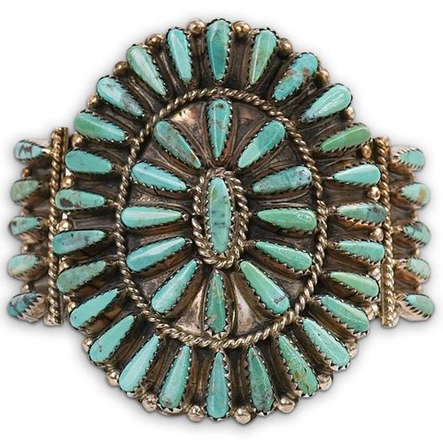 T LOWE NAVAJO STERLING TURQUOISE 39026e