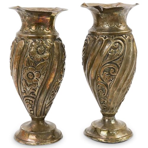  2 PC ENGLISH STERLING REPOUSSE 390361