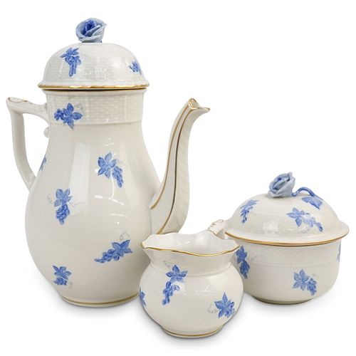  3 PC HEREND HUNGARY PORCELAIN 3903f1