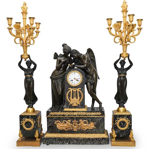 FRENCH EMPIRE GARNITURE MARBLE 3907cc