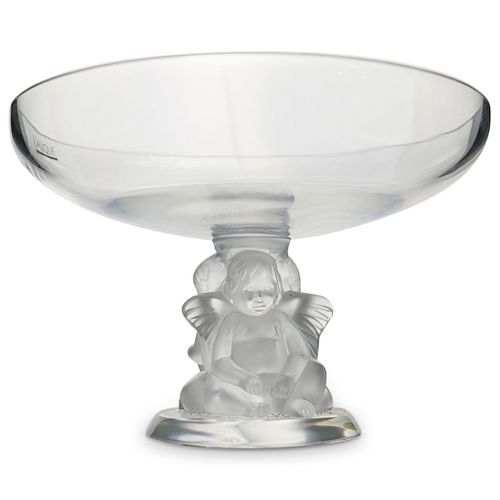 LALIQUE COUPE ANGELOTS FOOTED 38f1f6