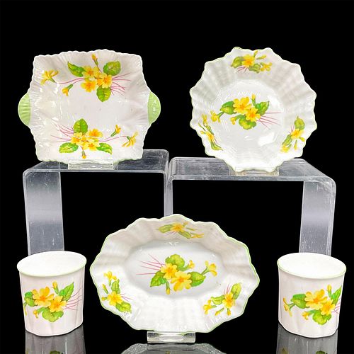 5PC SHELLEY ENGLAND NUT SWEET DISHES  38f8bf